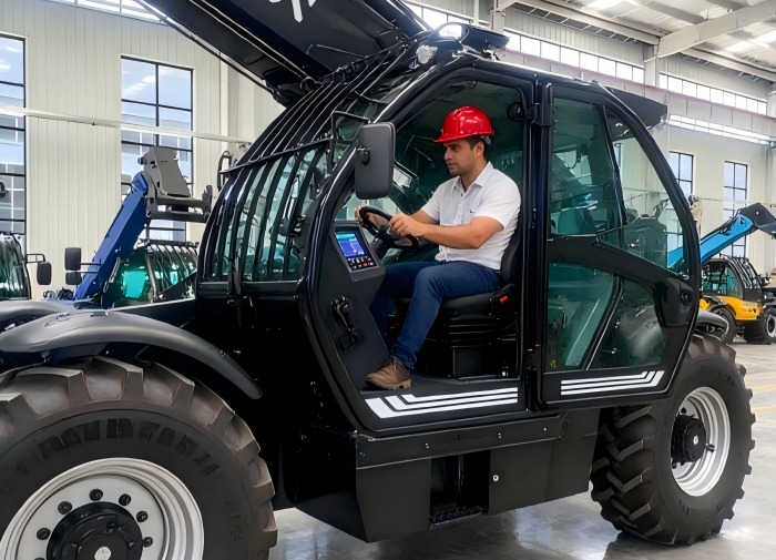 Brazilian Clients Test Drive SECSUN Telescopic Forklift: Excellent Performance Earns High Praise