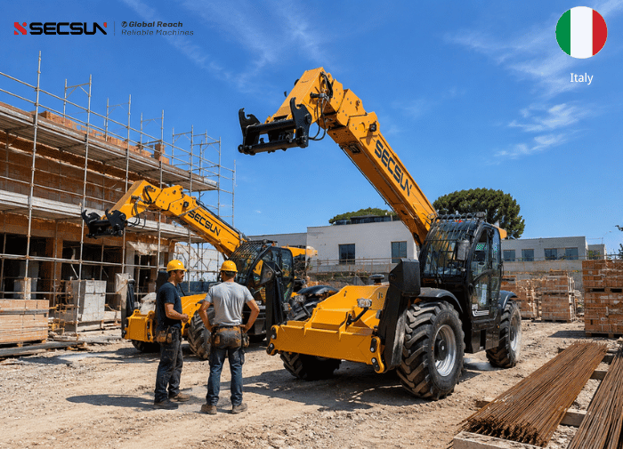 Italy | 5 Ton Telehandler with 17.6m Boom Delivered from China