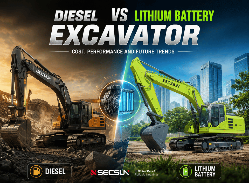 Diesel Crawler Excavator vs Lithium Battery Crawler Excavator: A Complete Operating Cost Analysis