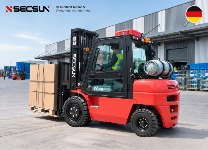 Germany | 4 Ton LPG Forklift with Dual Air Filter for Industrial Material Handling