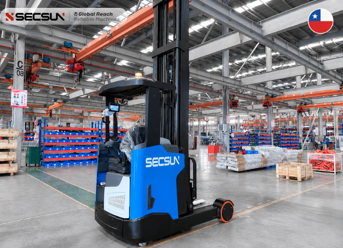 Chile | 2 Ton, 12 Meter Seated Reach Truck for High-Rack Warehousing